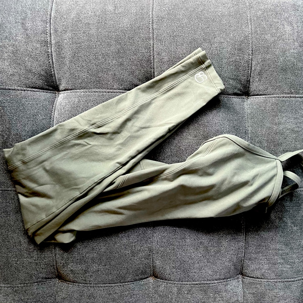 Bombshell Sportswear Bodysuit in Olive